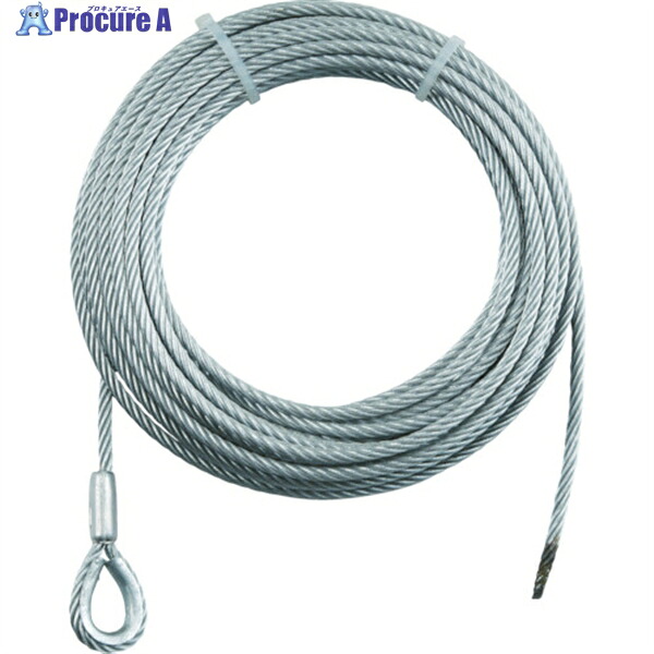 TRUSCO 手動轆轤用SUS導線Φ8×40M用(シンブル入り口・入口鍵を掛ける) SUSWWS8-40 1本 ▼767-3477 DIY・工具-荷締・牽引器具