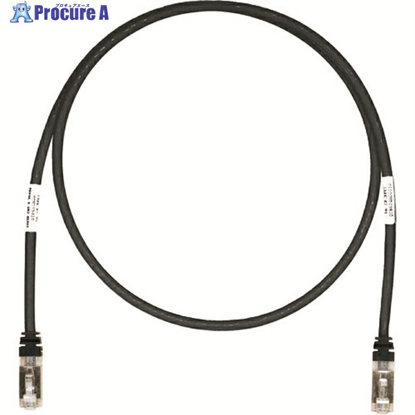 PANDUIT CAT6A/CAT6 シールドパッチコード 10m 黒 STP6X10MBL STP6X10MBL 1本 ▼818-0450