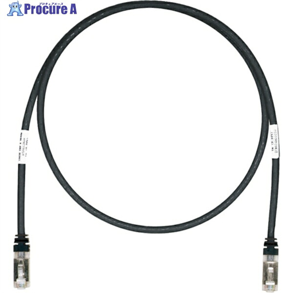 PANDUIT CAT6A/CAT6 遮蔽物パッチコード 20m 黒 STP6X20MBL STP6X20MBL 1本 ▼818-0474