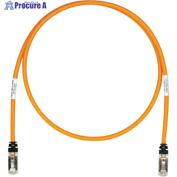 PANDUIT CAT6A/CAT6 シールドパッチコード 6m オレンジ STP6X6MOR STP6X6MOR 1本 ▼818-0520