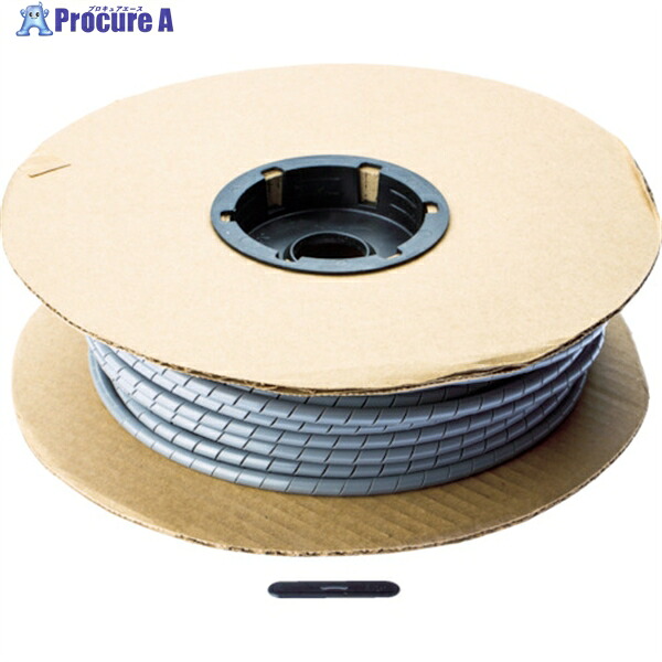 PANDUIT スパイラルラッピング ポリエチレン グレー T25F-C8 1巻 ▼818-0548 ｜プロキュアエース