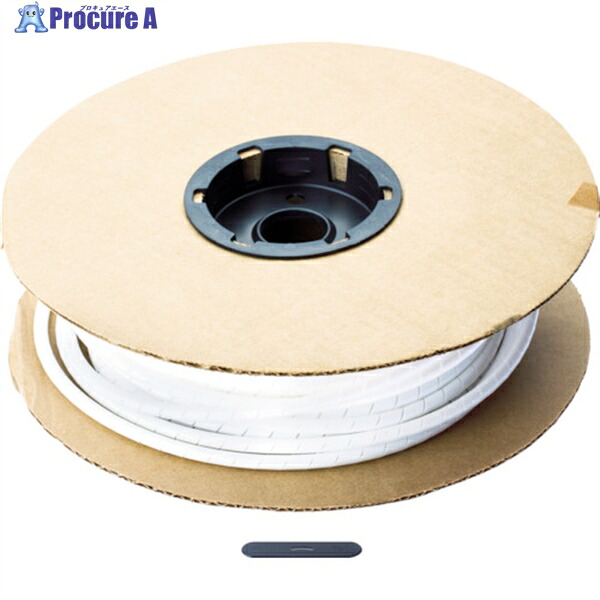 PANDUIT スパイラルラッピング ポリエチレン 白 T50F-C10 1巻 ▼818-0554 ｜プロキュアエース