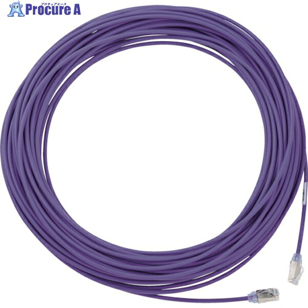 PANDUIT 範疇6A細径遮蔽物パッチコード 15m 紫 STP28X15MVL 1本 ▼836-7597