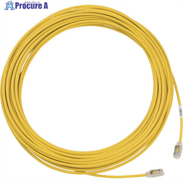 PANDUIT 範疇6A細径遮蔽物パッチコード 15m 黄 STP28X15MYL 1本 ▼836-7598