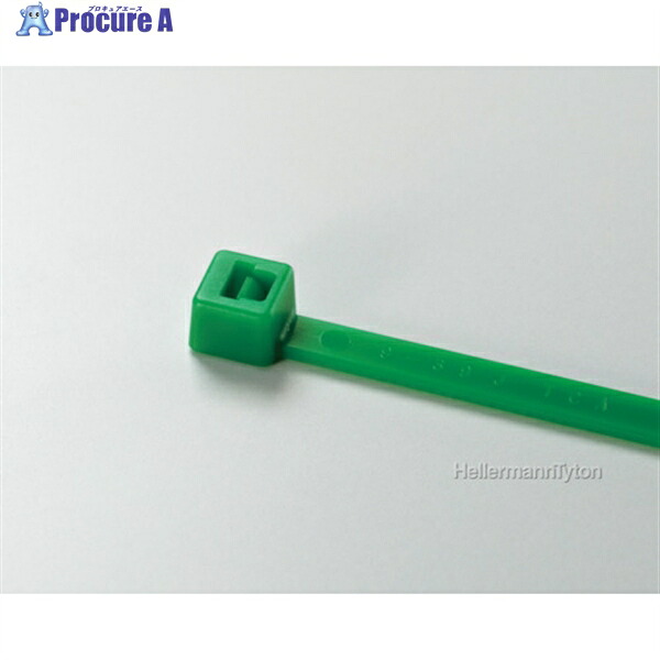 TYTON カラータイ 幅2.5×長さ100mm 屋内使用 (1000本) グリーン T18R-GRN 1袋 ▼850-3883