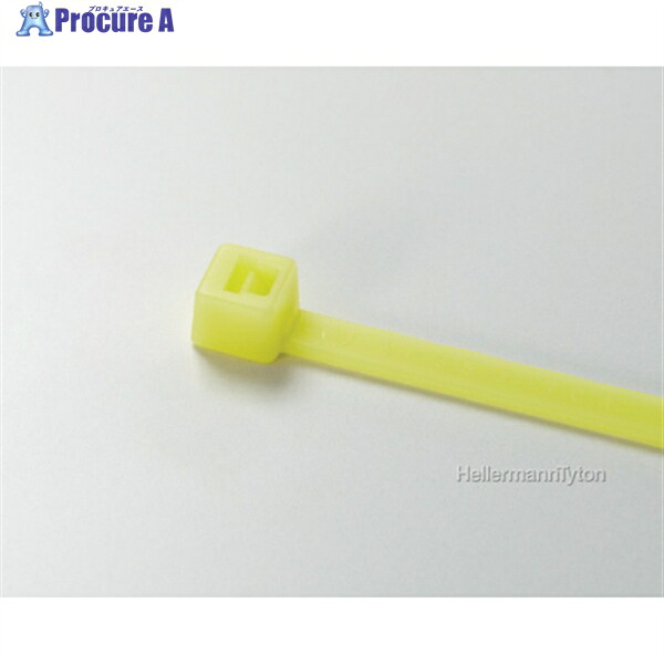 TYTON カラータイ 幅2.5×長さ100mm 屋内使用 (1000本) イエロー T18R-YLW 1袋 ▼850-3892
