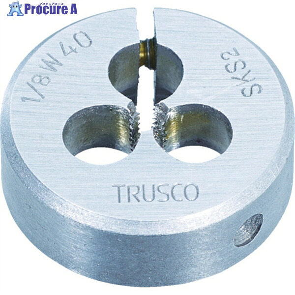 TRUSCO 丸ダイス SKS ウィット 38径 1/2W12 T38D-1/2W12 1個 ▼854-9490