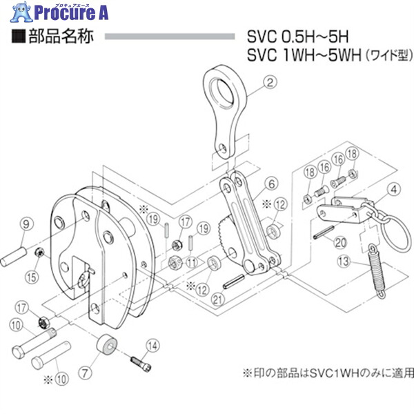 百貨店 立吊クランプ(SVC-H)用カム仕掛ける SVT1H 1S ▼855-0598【代引決済不可】 ●YA513 花・ガーデン・DIY-手動工具-DIY・工具