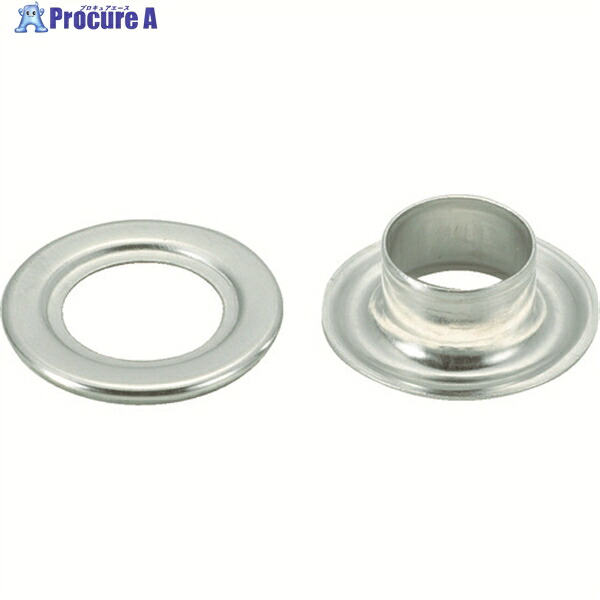 TRUSCO 両面ハトメ 軽銀 15粍 1000組入 (袋入) THP-A15C 1袋 ▼328-9877