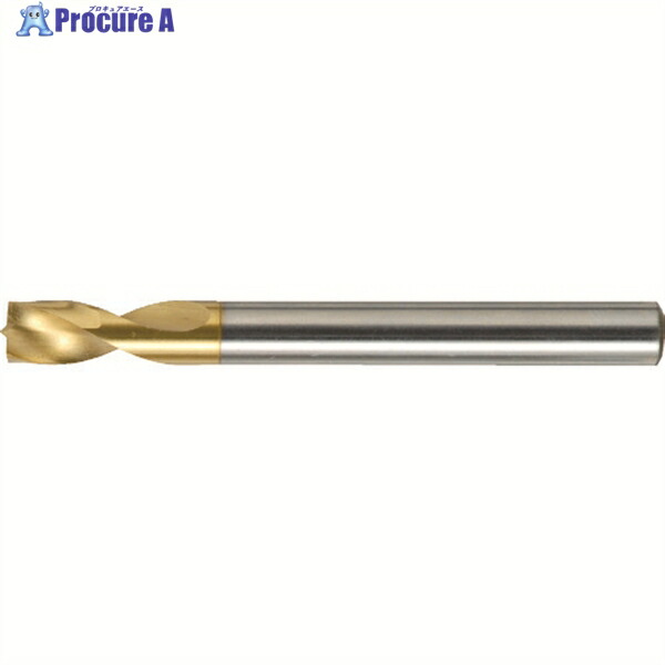IS TiNコーティング スポットカッター(金色) 10.0mm L＝80 TIN-SPOT-10.0-80L 1本 ▼334-0309