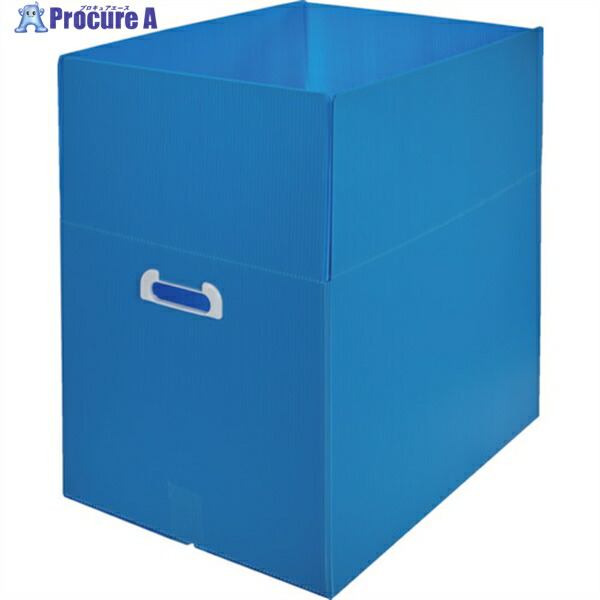 TRUSCO ダンボールプラスチックケース 5枚セット B3サイズ 取っ手穴あき 青 TDP-B3-5B 1S ◇▼384-7622