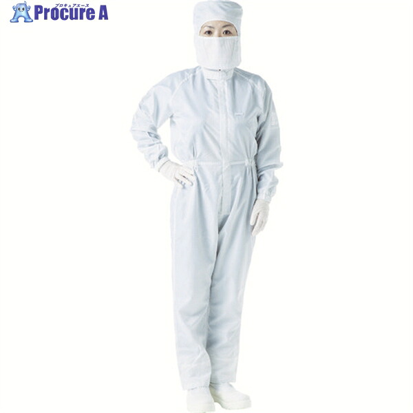 TRUSCO 制電糸グリッド致しかたボンネット付つなぎ服 白いこと M TCOGF-W-M 1着 ▼474-8794 シャツ-花・ガーデン・DIY-DIY・工具