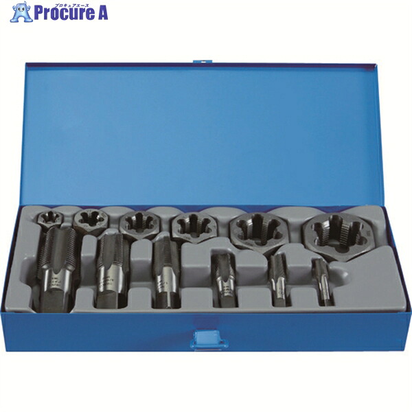 TRUSCO 管用水道栓、六角サラエナットダイスPFねじ仕掛ける THDT-PFSET 1S ▼768-1691