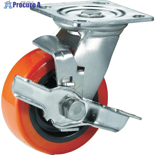 SAMSONG ステンレスキャスター 自在SP付 ウレタン 150mm TP6360-01-PRO-TLB 1個 ▼114-3181