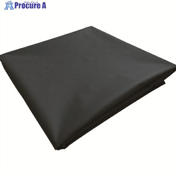 TRUSCO ターポリンシート ブラック 3600X5400 0.35mm厚 TPS3654-BK 1枚 ▼116-4150