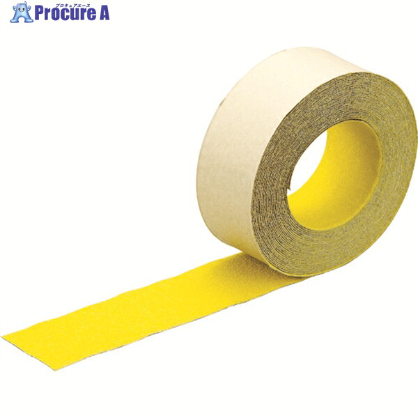 TRUSCO ノン横すべり磁気テープ 室外用 50mmX10m 10巻お纏め品 黄 TNS5010-10  Y 1箱 ▼208-0412