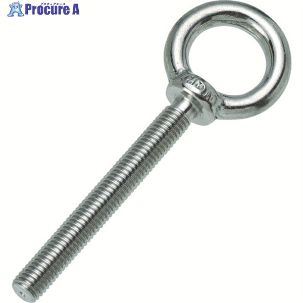 TRUSCO ステンレスつば付きロングアイボルト鍛造製 M16 (1個＝1袋) TLTF-16M 1個 ▼208-1069
