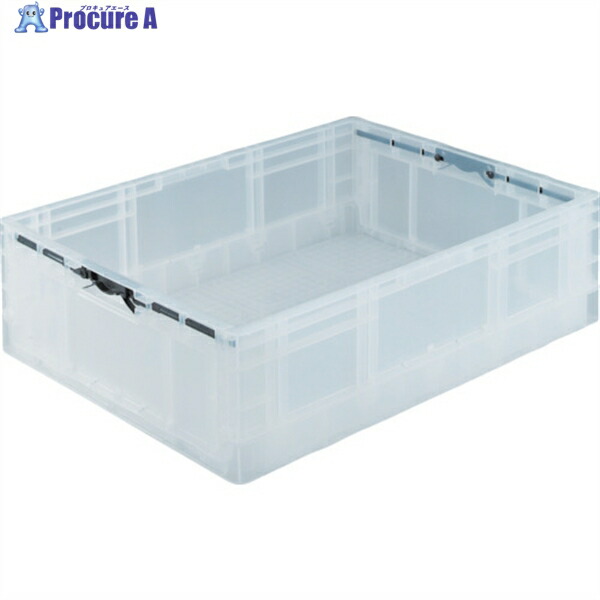 TRUSCO オリコン TPO型 折りたたみコンテナ TP規格 53L 透明 透明 TPO-462 TM(ﾄｳﾒｲ) 1個 ▼287-1041