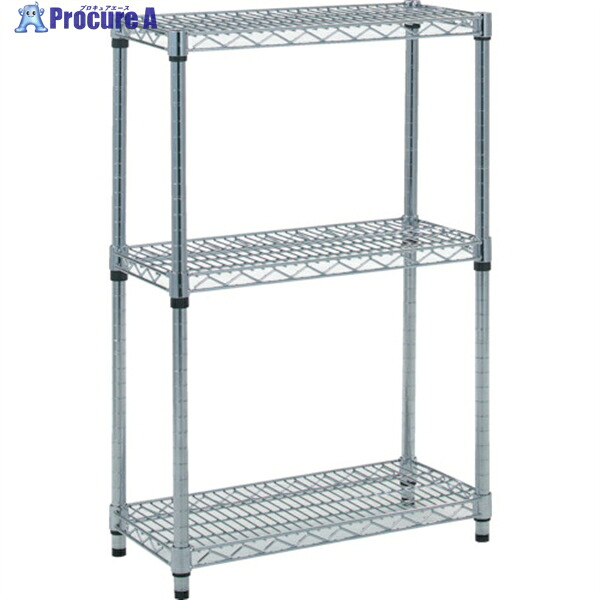 TRUSCO スチール製メッシュラック W605XD457XH923 3段 TME-3243 1台 ◇▼299-5794 ｜プロキュアエース