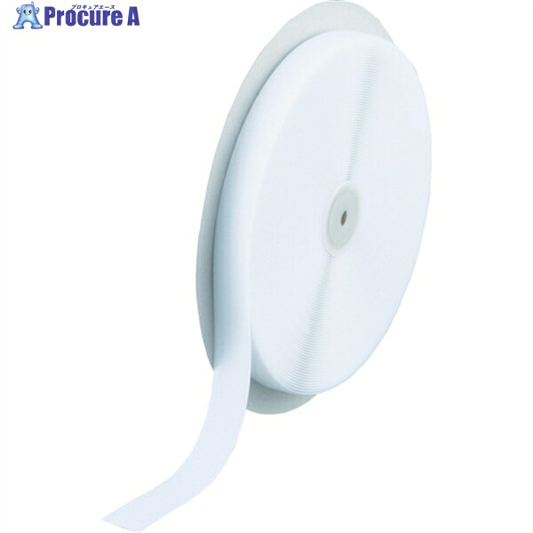 TRUSCO マジックテープ 縫製用A側 幅25mmX長さ25m 白 TMAH-2525-W 1巻 ▼361-9460