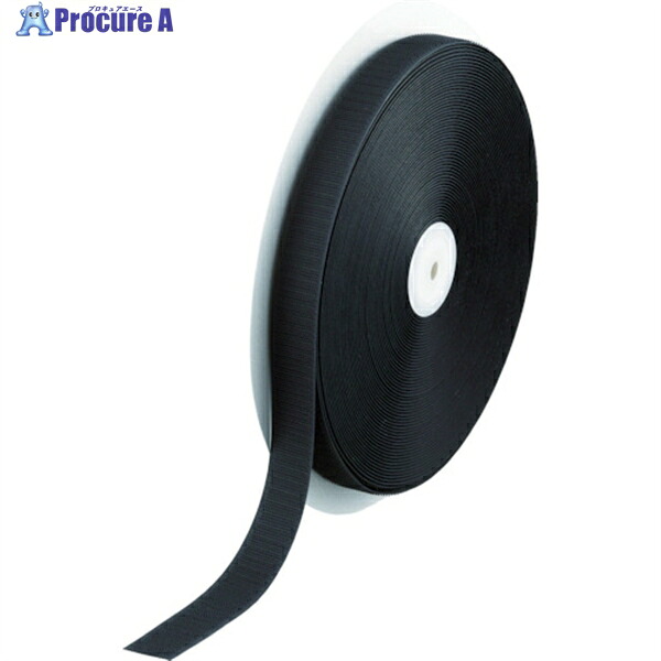 TRUSCO マジックテープ 縫製用A側 幅25mmX長さ25m 黒 TMAH-2525-BK 1巻 ▼361-9486