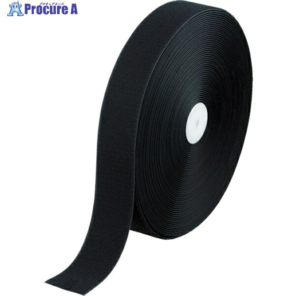 TRUSCO マジックテープ 縫製用B側 幅50mmX長さ25m 黒 TMBH-5025-BK 1巻 ▼361-9532