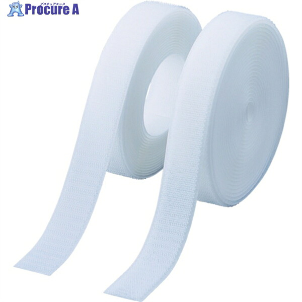 TRUSCO マジックテープ 縫製タイプ 50mmX5m 白(1巻＝1セット) TMSH-505-W 1S ▼389-7231