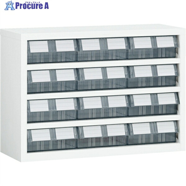 TRUSCO パーツケース 横型バンラックケースM型 854X307XH609 3列4段 W TM-64BWN 1台 ◇▼393-7429