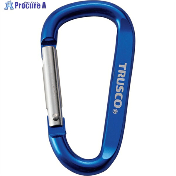 TRUSCO まとめ買い カラビナ 線径6mmX60mm D型 グリーン100個 TKN660GNBOX 1箱 ▼433-6987