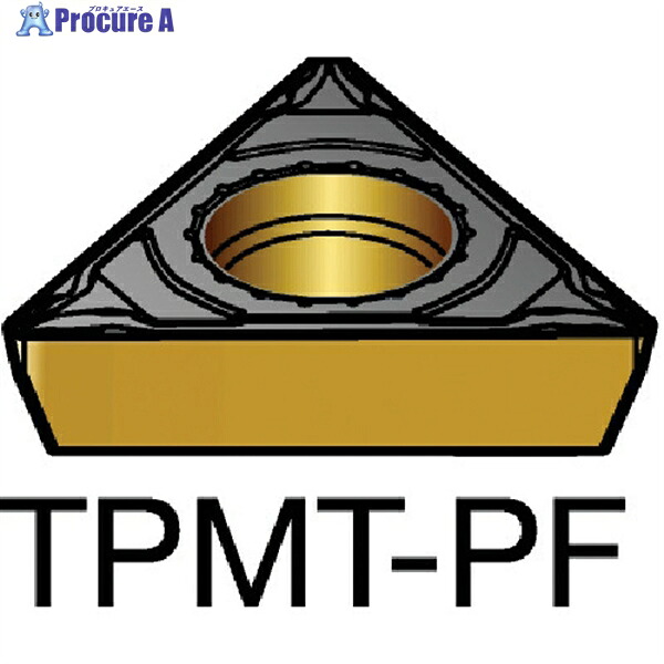 SANDVIK コロターン111 旋削用ポジチップ(120) 5015 TPMT 06 T1 02-PF 5015 (120) 10個 ▼579-8272 ●KO521