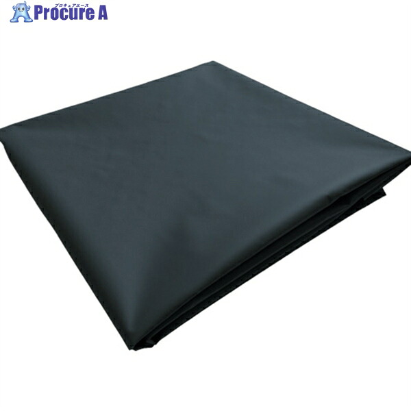 TRUSCO ターポリンシート ブラック 1800X3600 0.35mm厚 TPS1836-BK 1枚 ▼765-4286