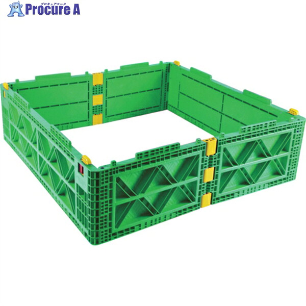 TRUSCO 【売切廃番】TMSC型入れもの用度合い 1100X1100 緑 TMSC-L1111-GN 1個 ▼769-8054