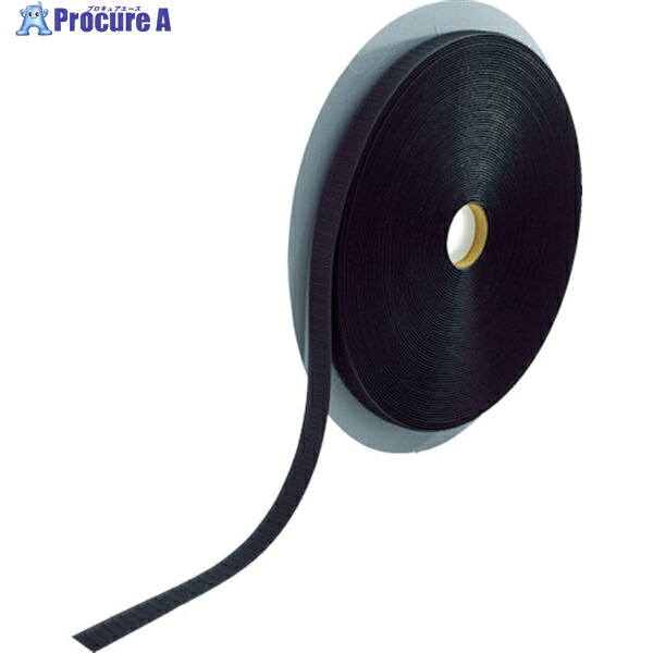 TRUSCO マジックテープ 縫製用A側 16mm×25m 黒 TMAH-1625-BK 1巻 ▼799-2637