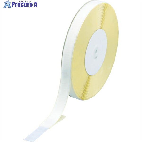 TRUSCO マジックテープ[[R下]] 糊付A側 20mm×25m 白 TMAN-2025-W 1巻 ▼799-2700