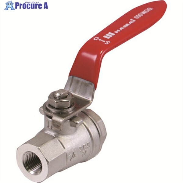 HAMAI ステンレス製禁油処理ボールバルブ(フルボア) 呼び径A10 TSS-30-10RC 1個 ▼161-0920 |プロキュアエース