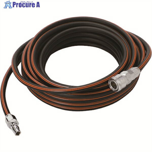 TRUSCO スパッタ防止エアホース6.5×100M 黒 TSTS65100 1巻 ▼207-5682