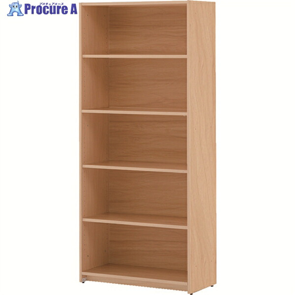 TRUSCO 木製 オープン書庫 W820×D380×H1850 組立式 TRHS-NA 1台 ◇▼207-6175