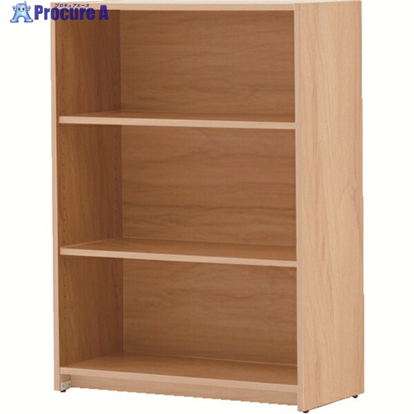 TRUSCO 木製 オープン書庫 W820×D380×H1141 組立式 TRLS-NA 1台 ◇▼207-6177 【送料都度見積】※車上渡し|プロキュアエース