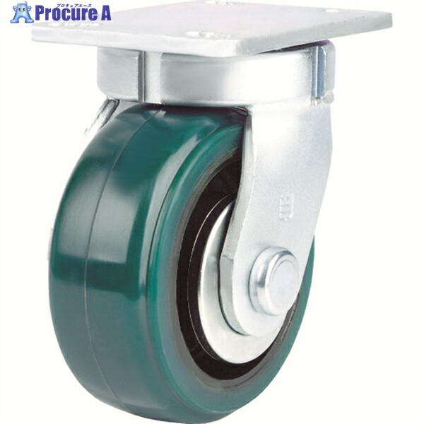 TRUSCO 超重高荷重用キャスター 自在 100MM 耐湿ウレタン車輪1000KGF TUSH100-KPL 1個 ▼207-7225