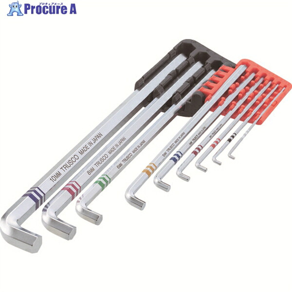 TRUSCO トーション六角棒レンチ 9本組 TTX-9S (9ﾎﾝｸﾞﾐ) 1S ▼250-4812