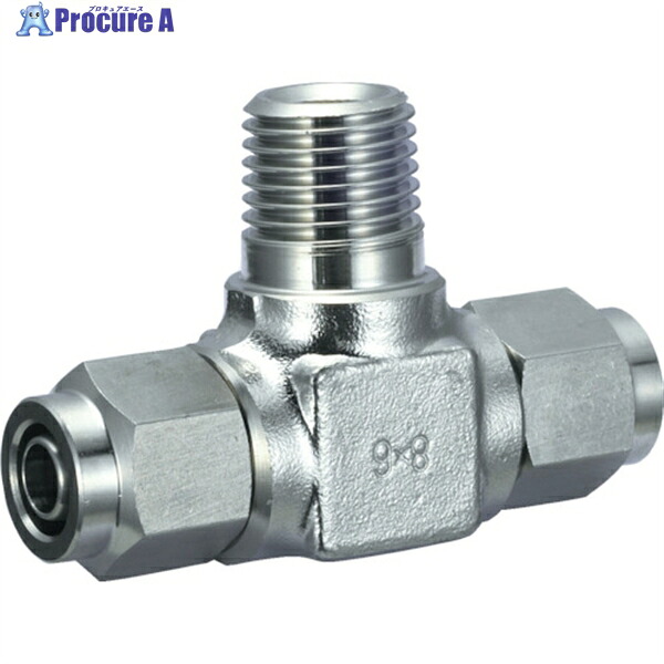 TRUSCO SUSブランチティ 適用チューブ径10X8 ねじR3/8 TS10-03MT (R3/8) 1個 ▼256-1280