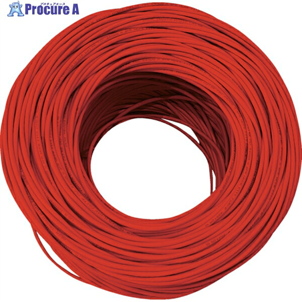 TRUSCO LANケーブル カテゴリ5e 300m 赤 TUTP-CAT5E-300R 1巻 ▼261-3520
