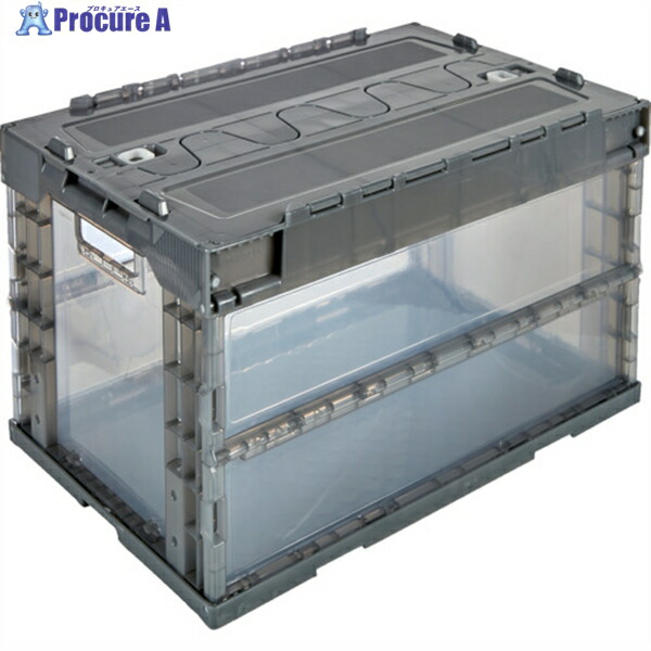 楽天市場】TRUSCO TR-SC50TMBK オリコン α折りたたみコンテナ 50L