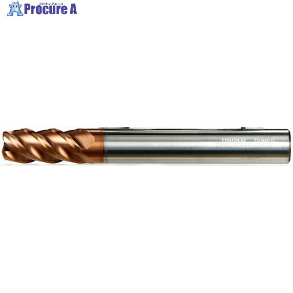 TRUSCO エンドミル 超硬ハイヘリカルラジアスエンドミル(4枚刃)Φ10XR1.0 TS50-TCRHE4100-R1 1本 ▼392-0919