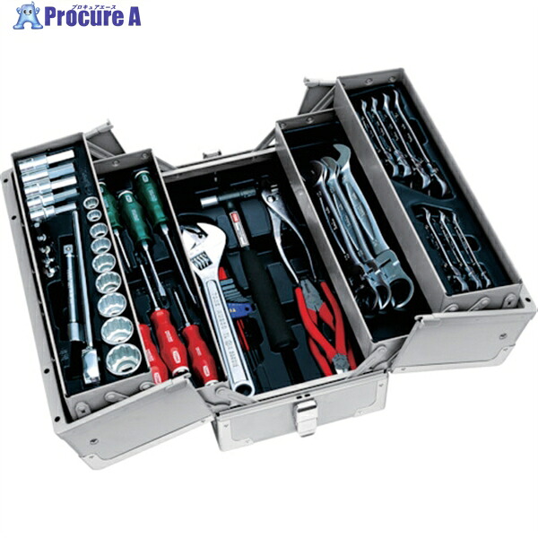 TONE 整備用工具セット TSH430ツールセット 52点セット シルバー TSH430SV 1S ▼405-8003 ●YA513