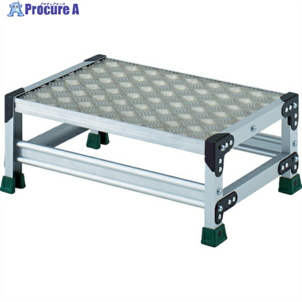 TRUSCO アルミ合金製作業台 縞鋼板 1段 高さ0.25m 600X400 TSFC-1625 1台 ▼855-7681