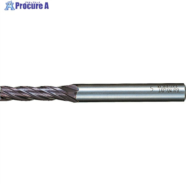 三菱K 4枚刃ミラクル 超硬スクエアエンドミルミディアム刃長(M)9.5mm VC4JCD0950 1本 ▼110-7704 ●SI517