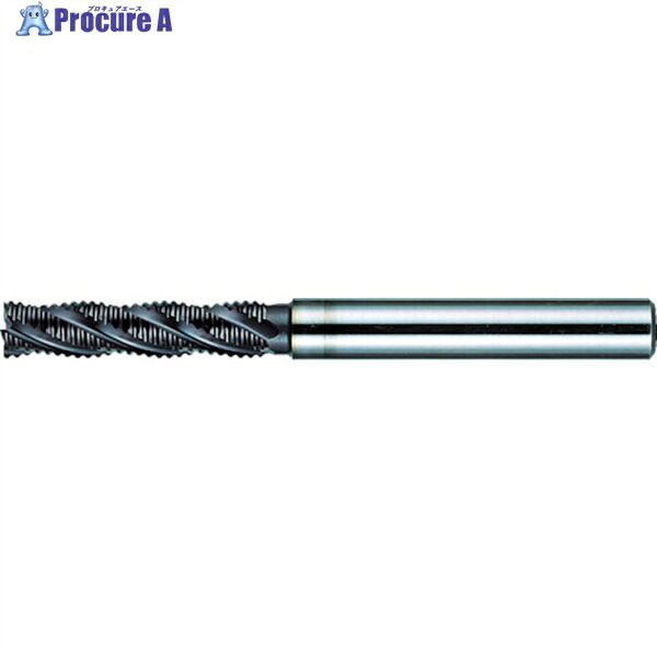 三菱K 6枚刃バイオレット ハイススクエアエンドミルロング刃長(L)40mm VALRD4000 1本 ▼162-2722 ●SI517