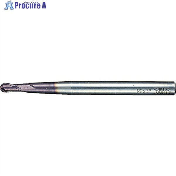 三菱K 2枚刃ミラクルテーパネック 超硬ボールエンドミル12mm VCXBR0600T0130 1本 ▼162-5055 ●SI517