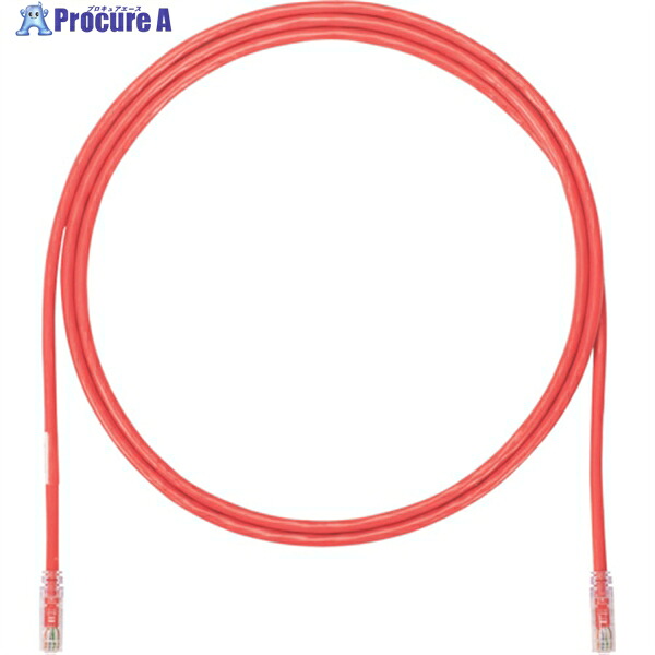 PANDUIT カテゴリ6A UTPパッチコード 24AWG単線 ケーブル径:Φ6.4mm 20m 赤 UTP6AX20MRD UTP6AX20MRD 1本 ▼247-7323